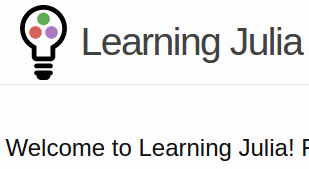 Learning Julia